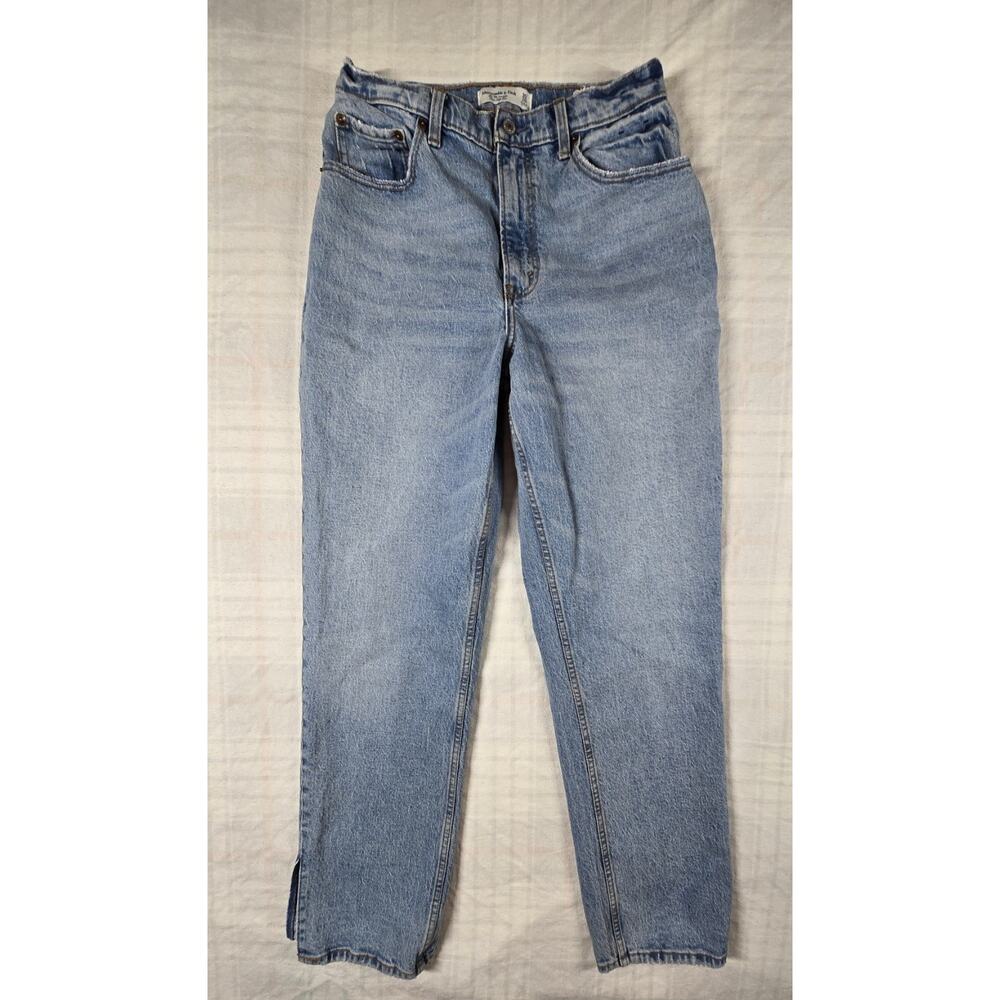 Abercrombie&Fitch Womens 90s Staight Ultra High Rise Jeans 30/10R Distressed